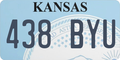 KS license plate 438BYU