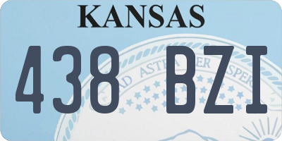KS license plate 438BZI