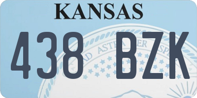 KS license plate 438BZK