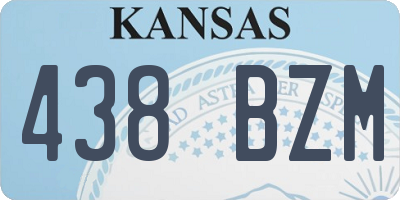 KS license plate 438BZM