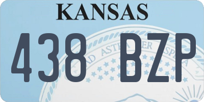 KS license plate 438BZP