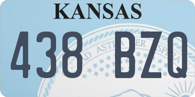 KS license plate 438BZQ