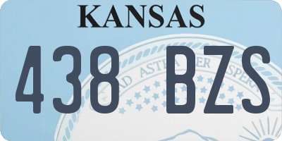 KS license plate 438BZS
