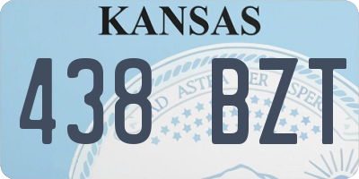 KS license plate 438BZT