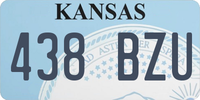 KS license plate 438BZU