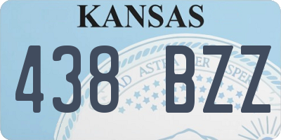 KS license plate 438BZZ
