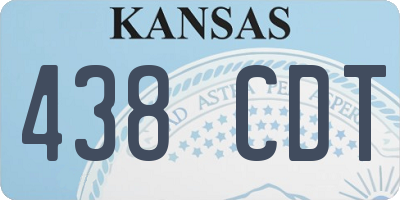 KS license plate 438CDT