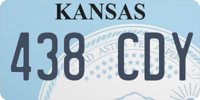 KS license plate 438CDY