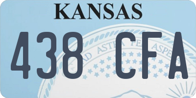 KS license plate 438CFA