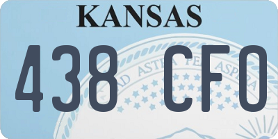 KS license plate 438CFO