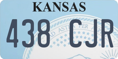 KS license plate 438CJR