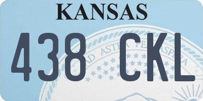 KS license plate 438CKL