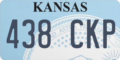 KS license plate 438CKP