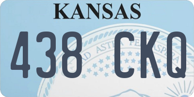 KS license plate 438CKQ