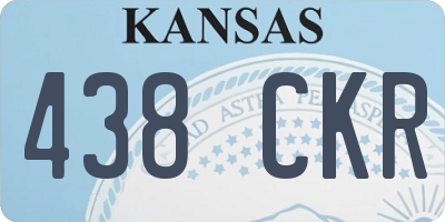 KS license plate 438CKR