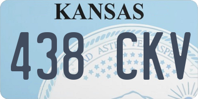 KS license plate 438CKV