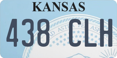 KS license plate 438CLH