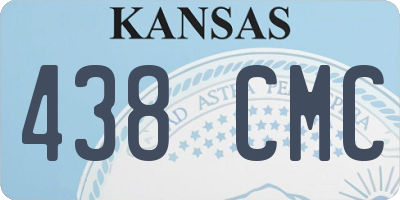KS license plate 438CMC
