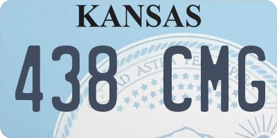 KS license plate 438CMG