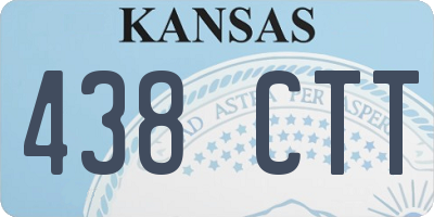 KS license plate 438CTT