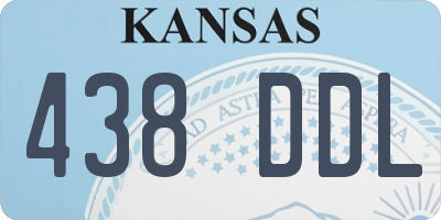 KS license plate 438DDL