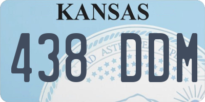 KS license plate 438DDM