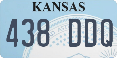 KS license plate 438DDQ