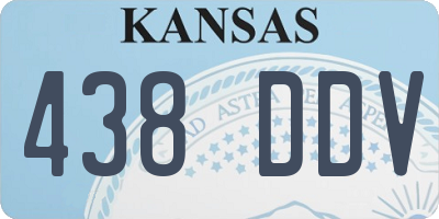 KS license plate 438DDV