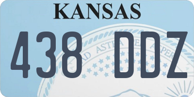 KS license plate 438DDZ