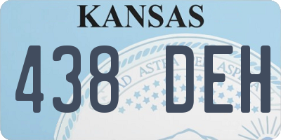 KS license plate 438DEH