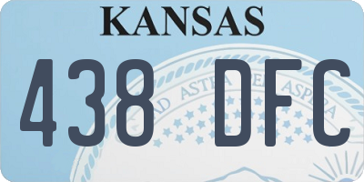 KS license plate 438DFC