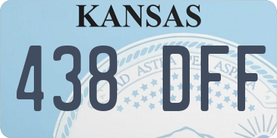KS license plate 438DFF