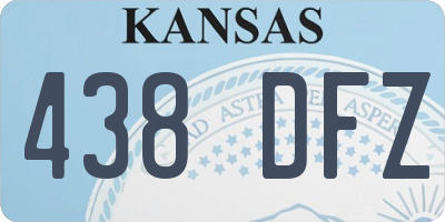 KS license plate 438DFZ
