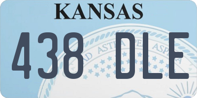 KS license plate 438DLE