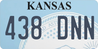 KS license plate 438DNN