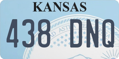KS license plate 438DNQ