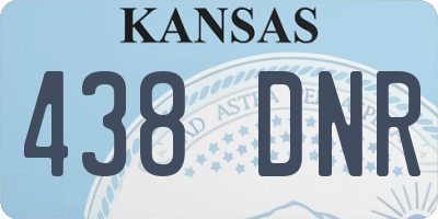 KS license plate 438DNR