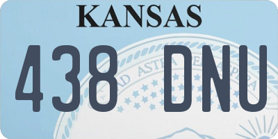 KS license plate 438DNU