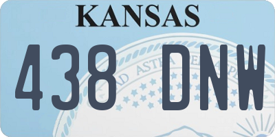 KS license plate 438DNW
