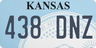 KS license plate 438DNZ