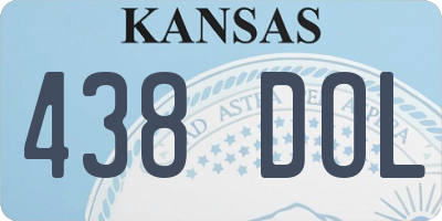 KS license plate 438DOL