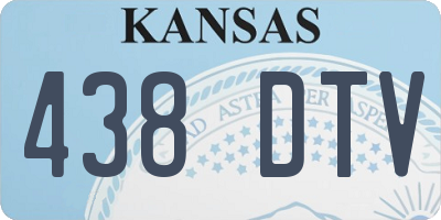 KS license plate 438DTV
