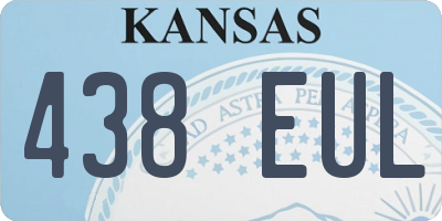 KS license plate 438EUL