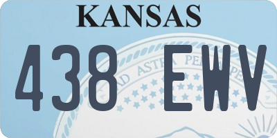 KS license plate 438EWV