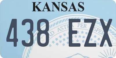 KS license plate 438EZX