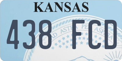 KS license plate 438FCD