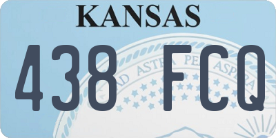 KS license plate 438FCQ