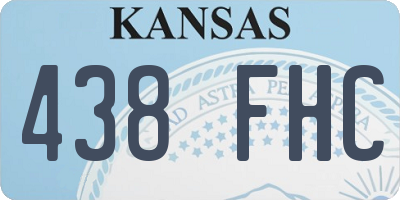 KS license plate 438FHC