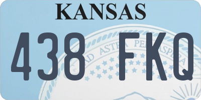 KS license plate 438FKQ
