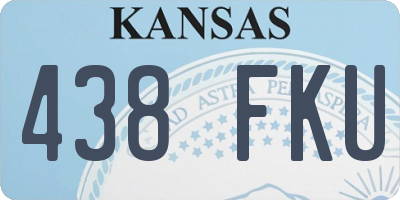 KS license plate 438FKU